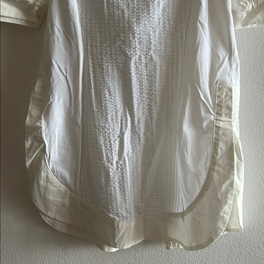 Maeve Puff-Sleeve White Sweetheart Top Size XS